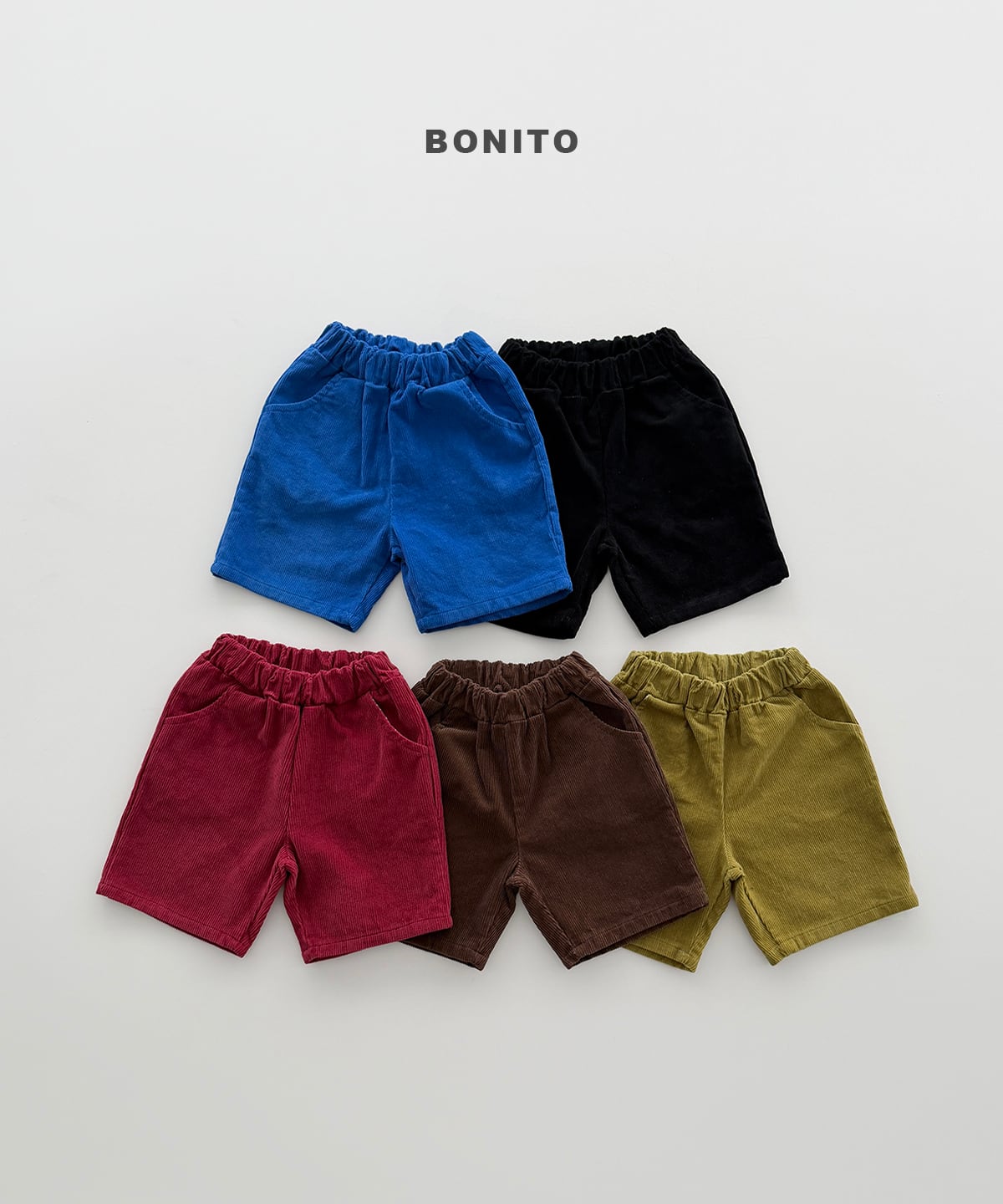 【Jr.size】corduroy shorts【BONITO】※9月中旬発送予定
