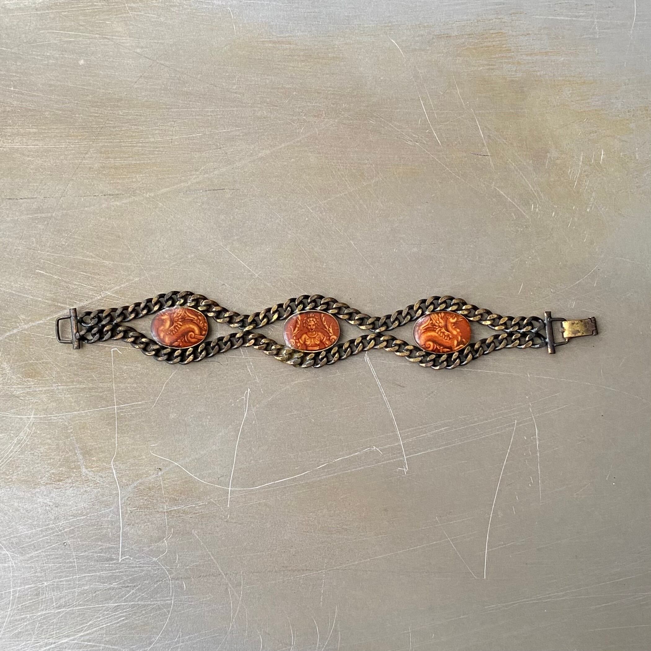 Vintage Heavy DNA Bracelet Silver 925 Made in Mexico | Pay ID