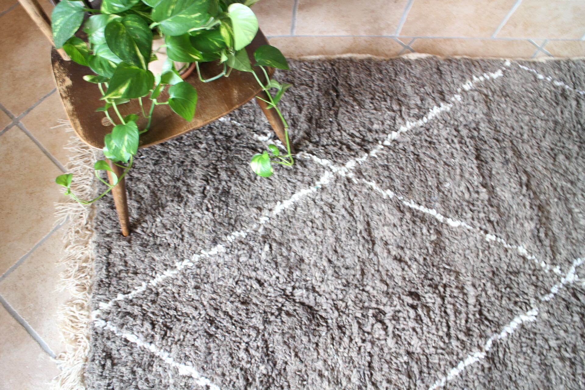 Riad Home 新品/グレージュダイヤ柄ベニワレン