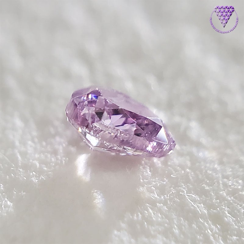 0.090 ct Fancy Intense Pink Purple I2 CGL 天然 ピンク パープル ...