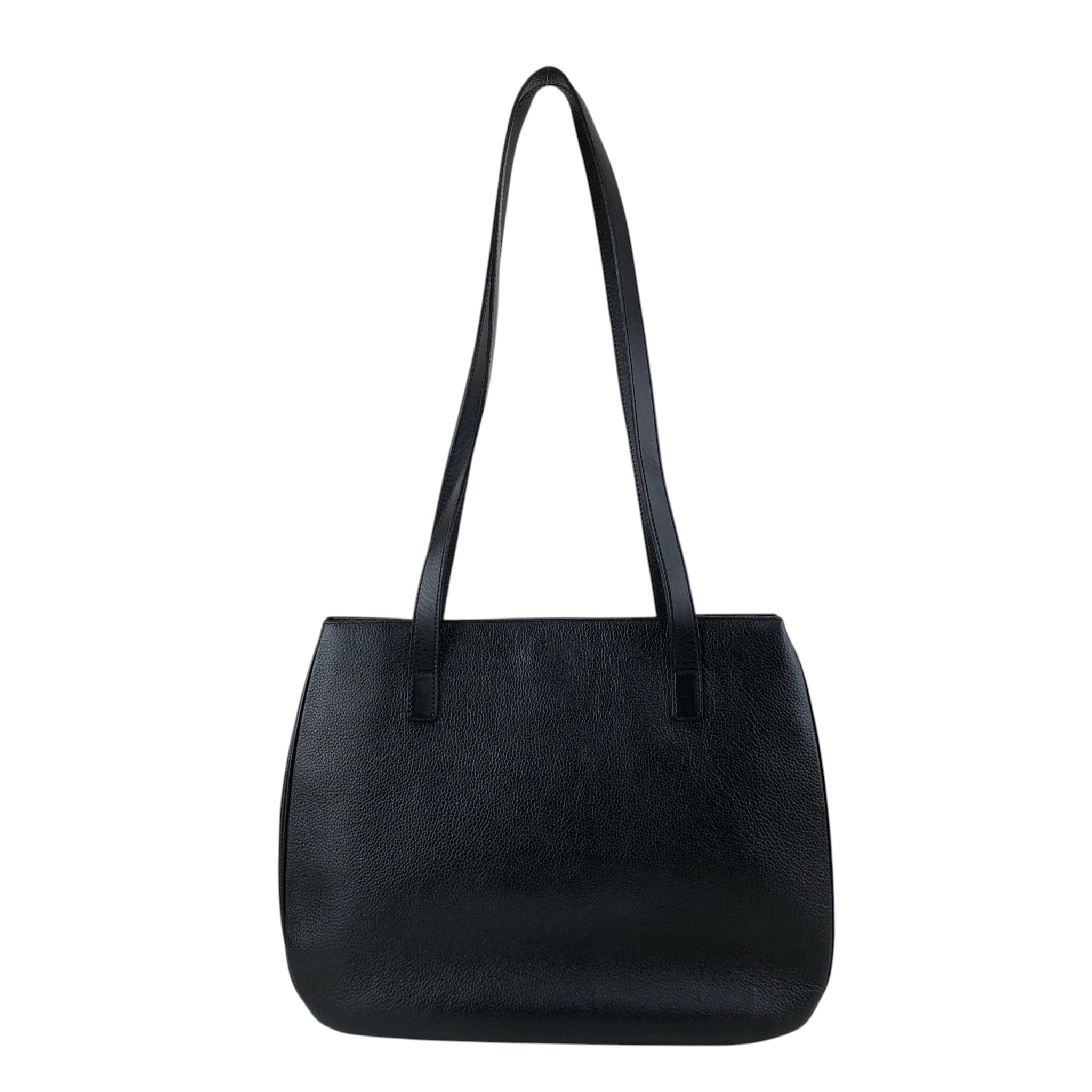 CELINE セリーヌ ハンドバッグ ブラック マンテル レザー トートバッグ