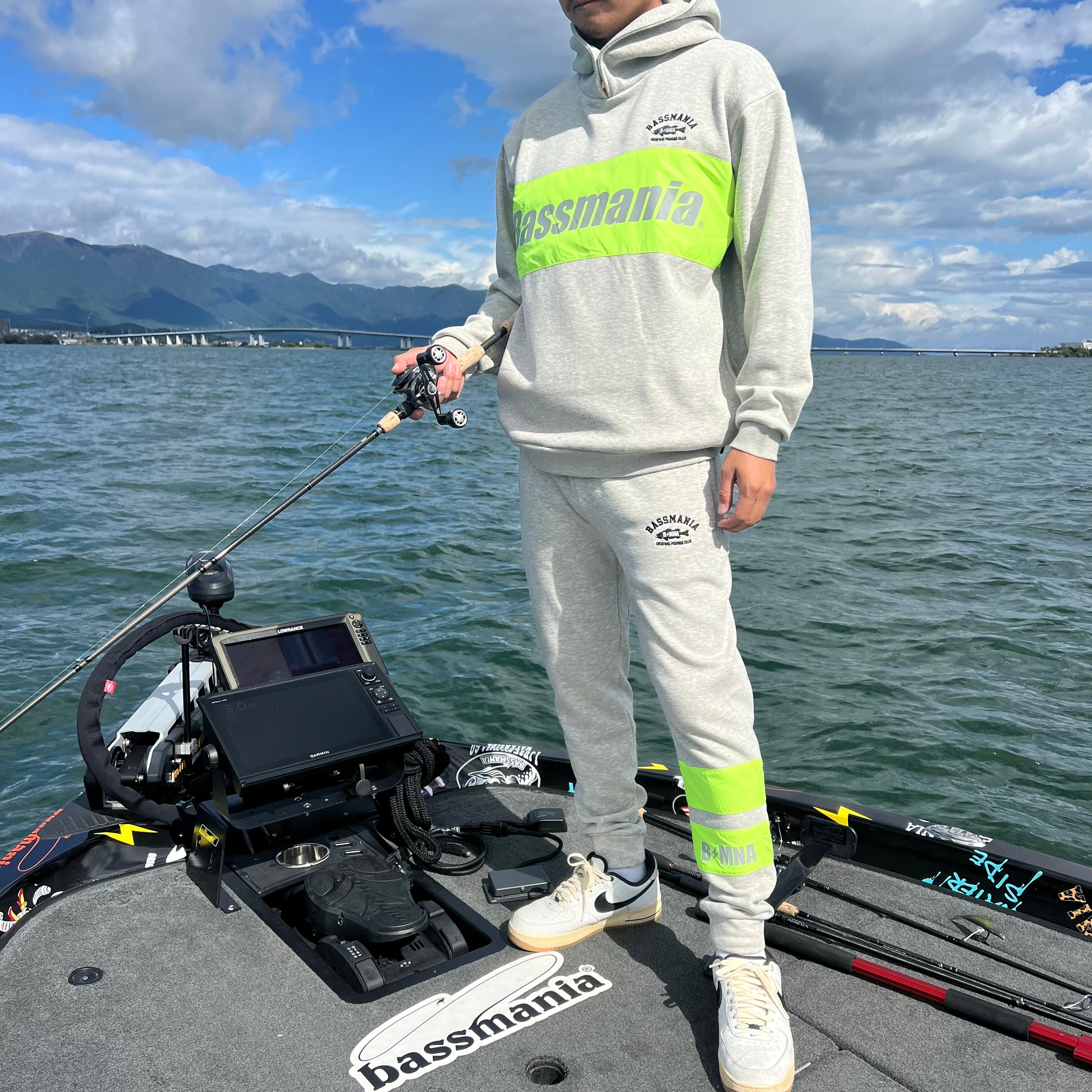 ライン切り替えスウェットジョガーパンツ [GRY/N.YEL] [限定生産