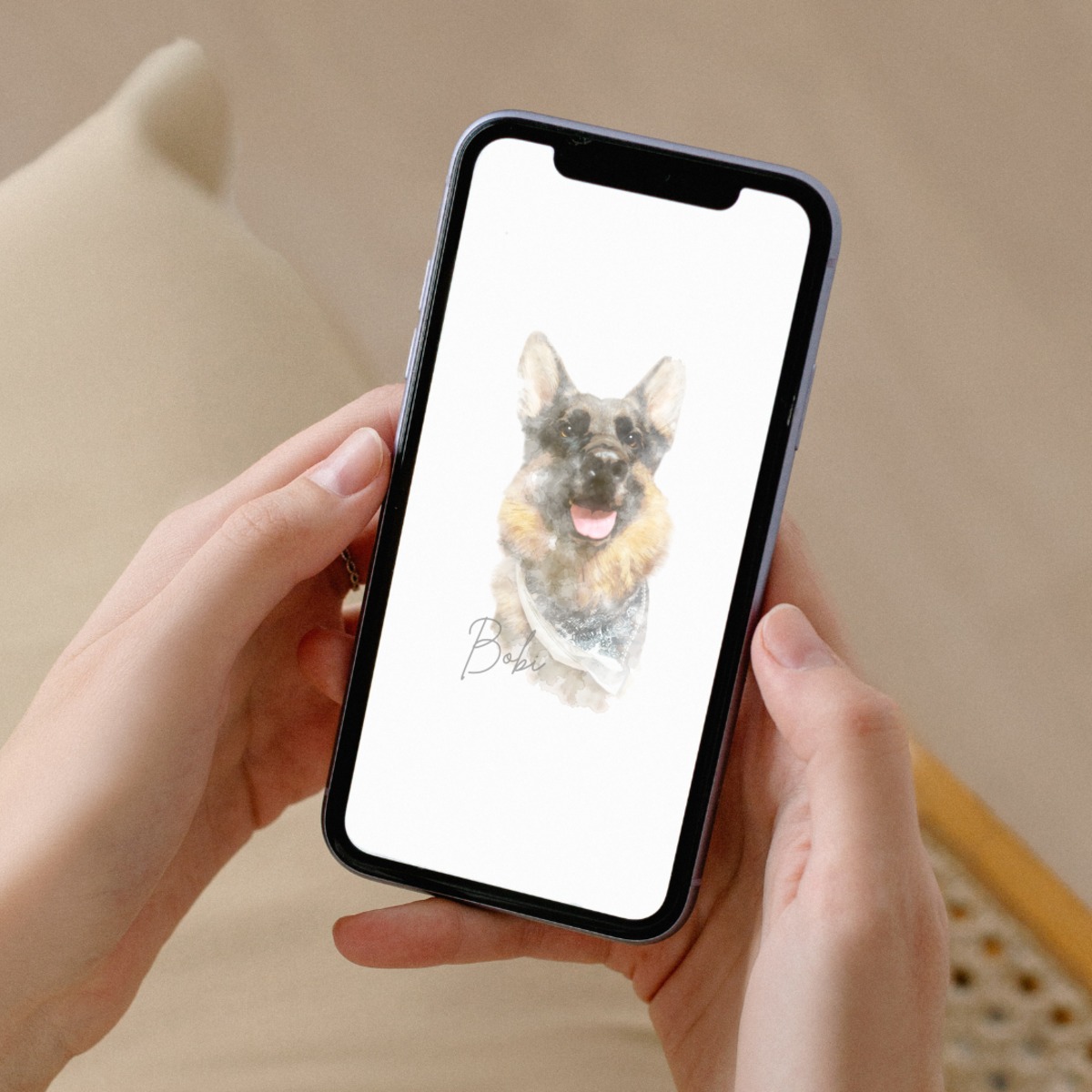 水彩画データ販売】オーダーメイド ペット似顔絵 | Pet Palette - Art