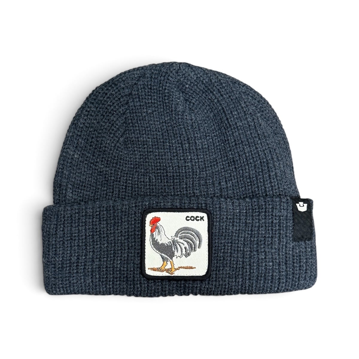 90s OLD STUSSY/Logo embroidery Long Beanie/Free/刺繍ロゴ/ロング