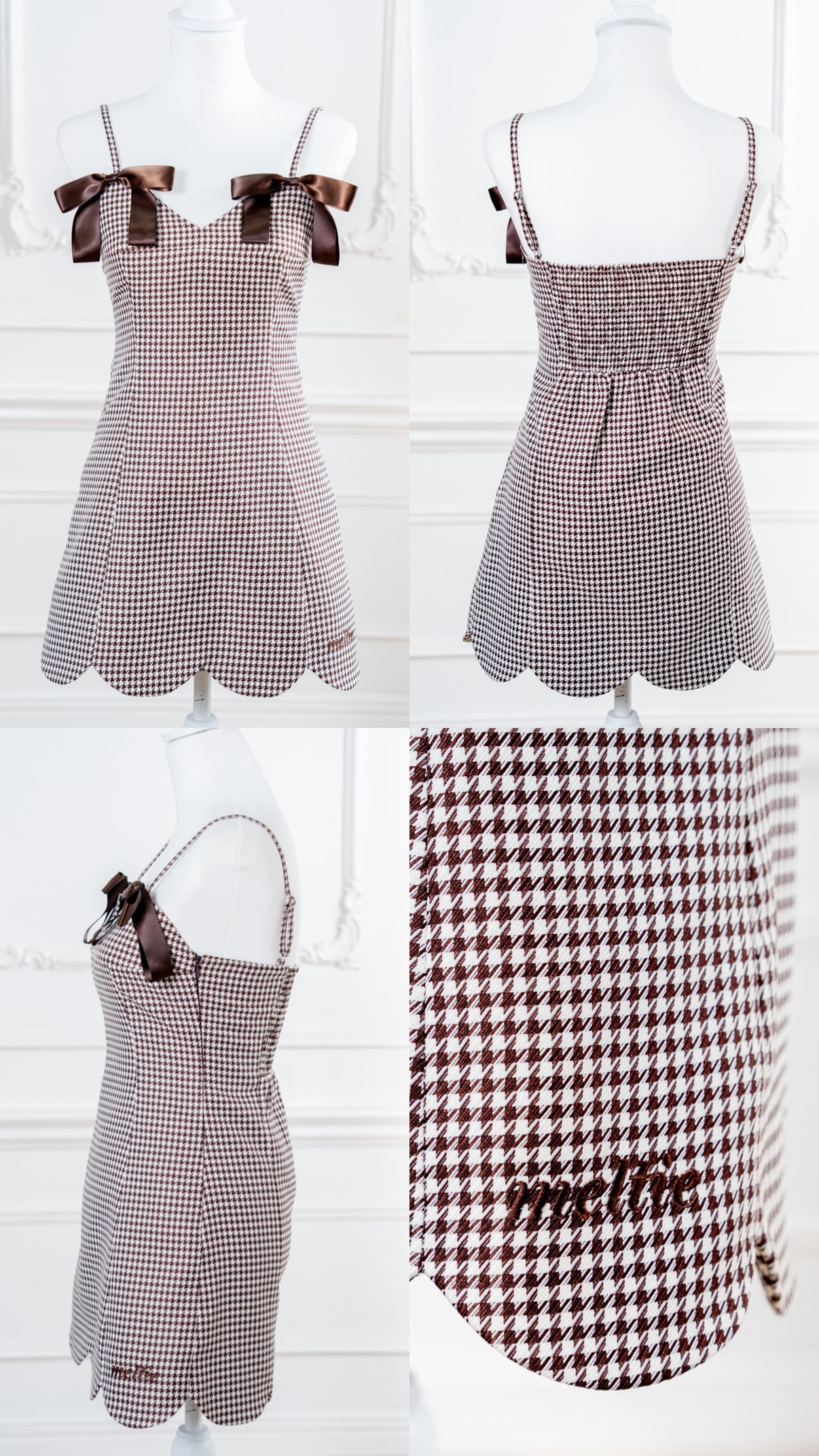 Charming Ribbon Scallop Dress