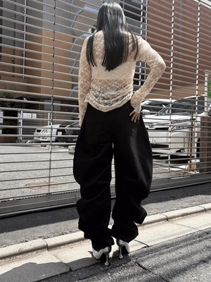 【26AW | WOMEN】POOLDE プールデ / デニム / LIQUID DENIM PANTS BLACK