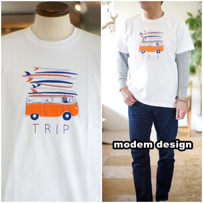 modemdesign モデムデザイン　半袖T　カットソー 23100521 M modemdesign モデムデザイン 半袖Tシャツカットソー 2501256L