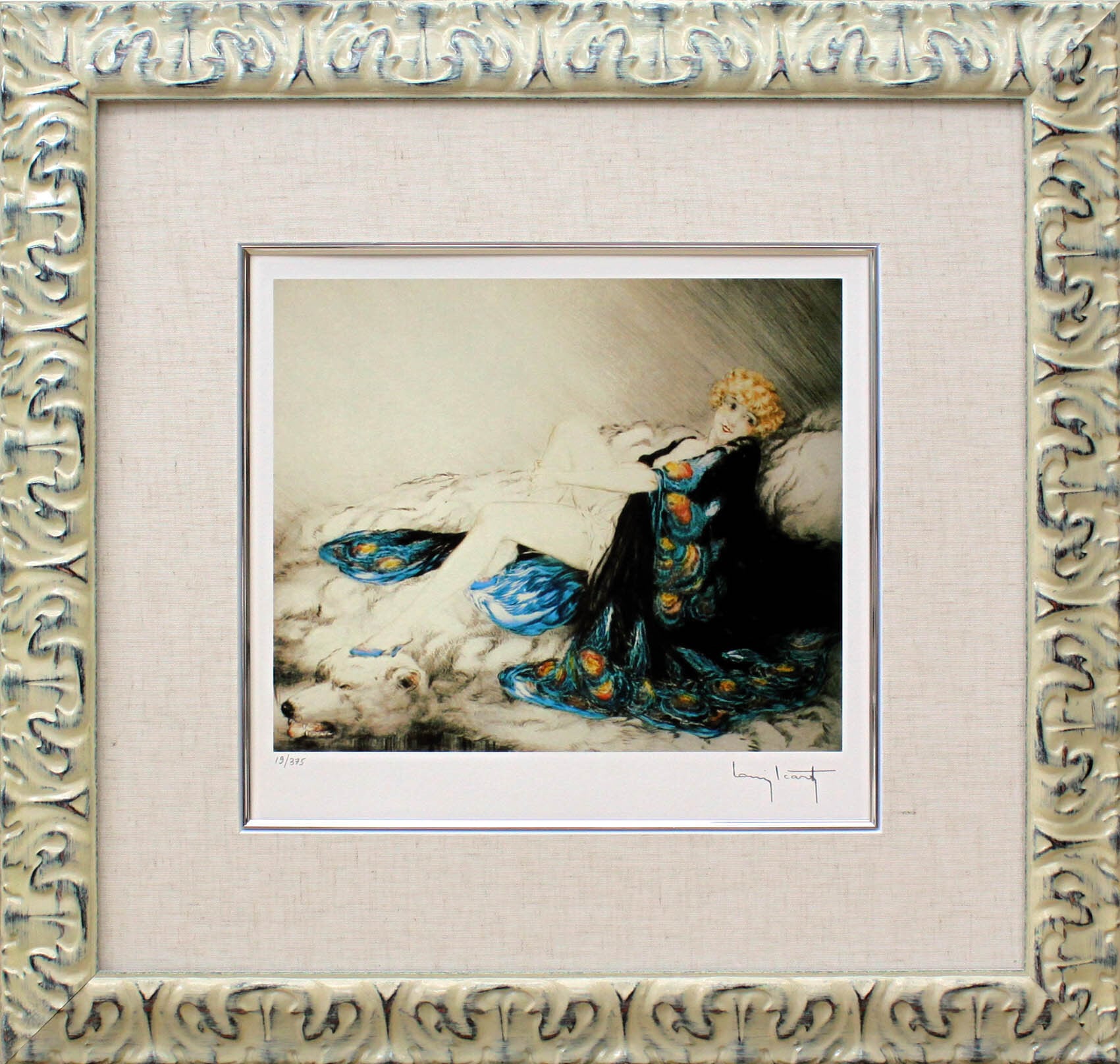 ルイ イカール「シルクローブ」作品証明書 展示用フック 限定375部エディション付複製画ジークレ