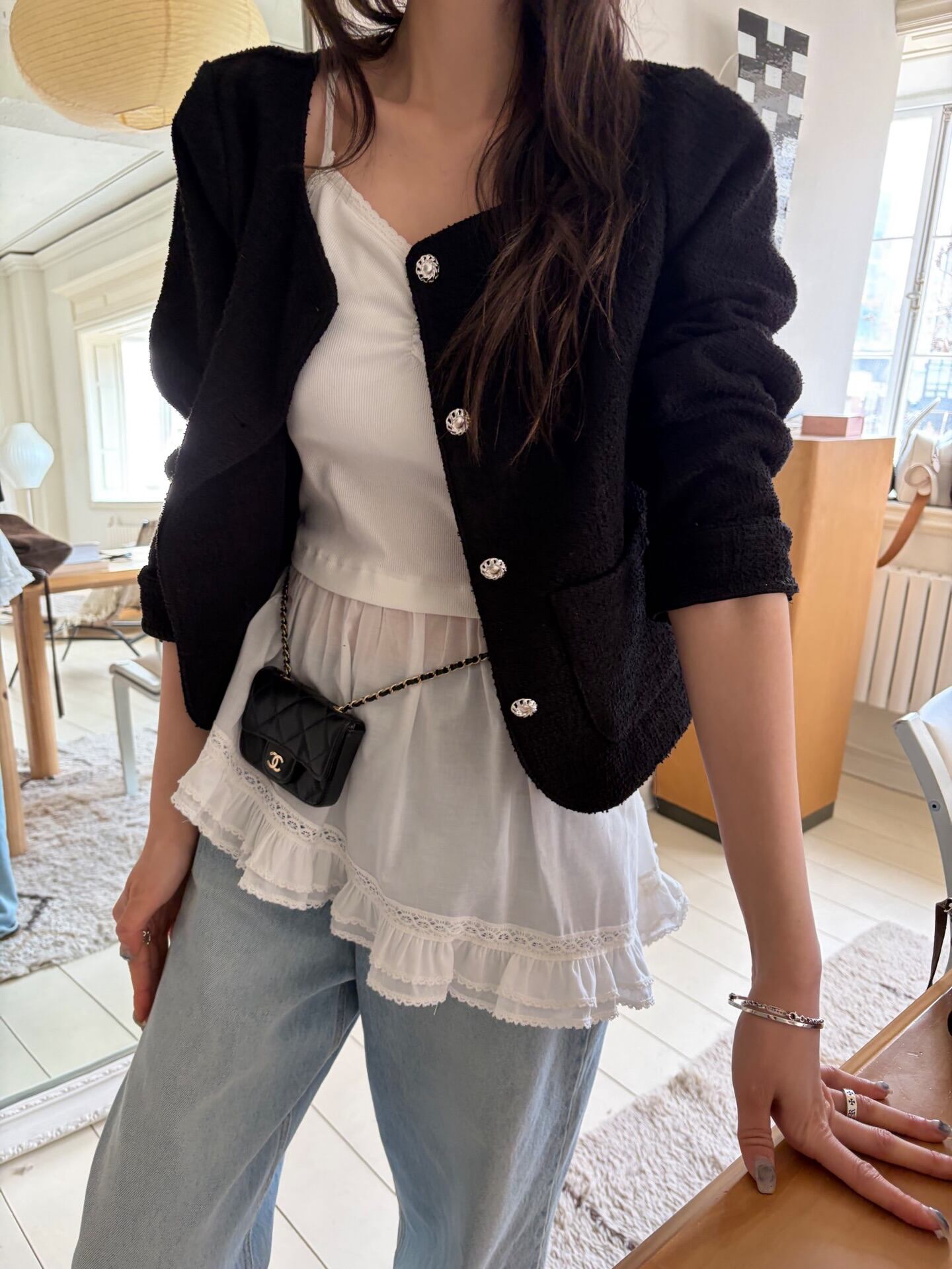 (予約)poster / Kiko Tweed Jacket / 2color