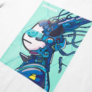 SALE【HIPANDA ハイパンダ】レディース サイボーグ プリント Tシャツ  WOMEN'S CYBORG PRINT SHORT SLEEVED T-SHIRT / WHITE・BLACK