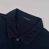 BURBERRY LONDON バーバリー ロンドン ボーダー 半袖 ポロシャツ L/ネイビー メンズ 三陽商会