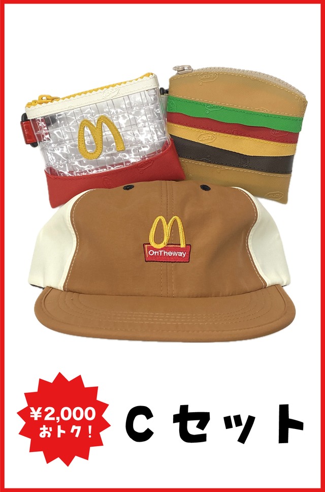 LUCKY D SET/ POTAPO L-SIZE & BURGER POUCH & BURGER SHOP CAP/ THISWAY