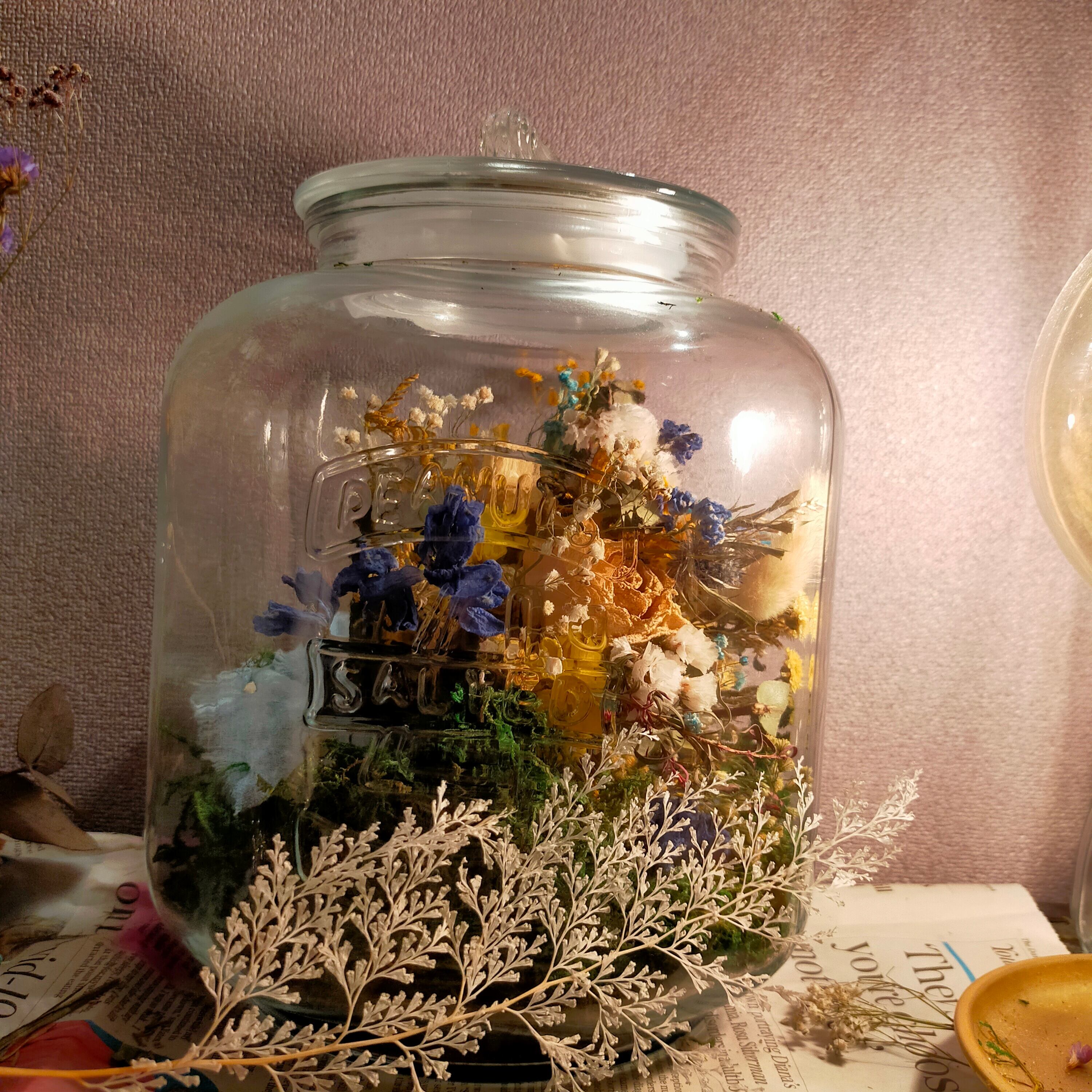 ”永”ブーケインボトル L 【”Ei”Dried Flowers Bouquet in Bottle L】