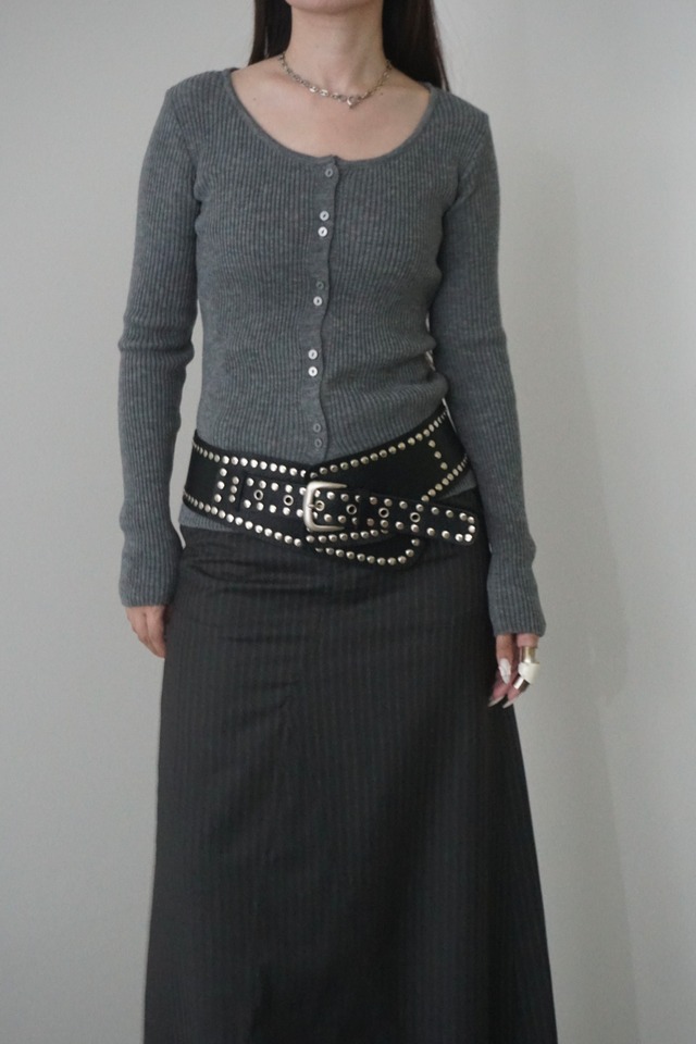 RIB BUTTON TOPS　 (GRAY) 2510-52-311