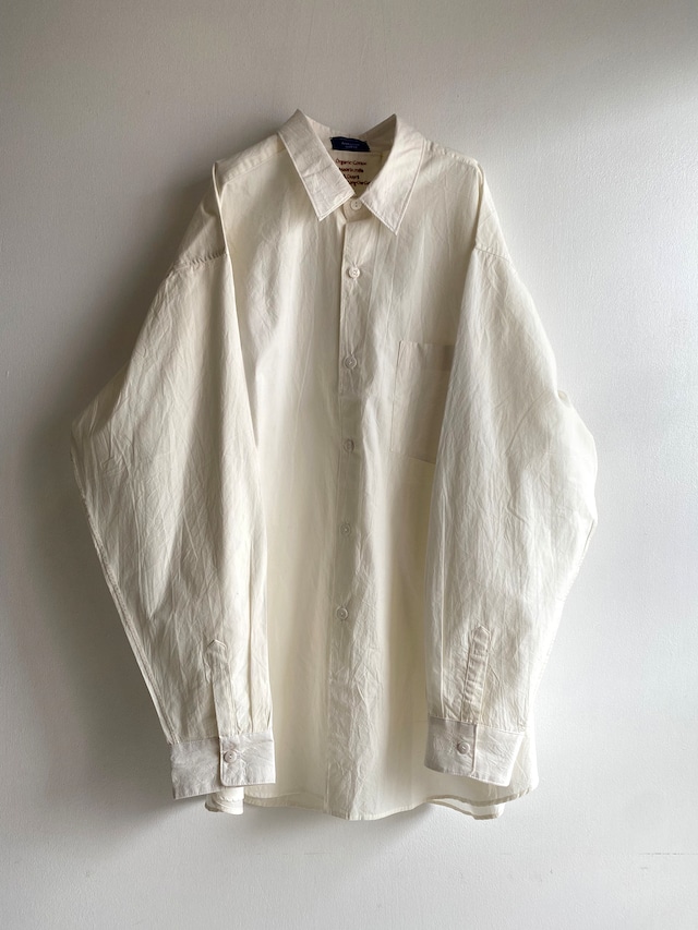 Men's oversize long sleeve shirt "natural white" organic cotton