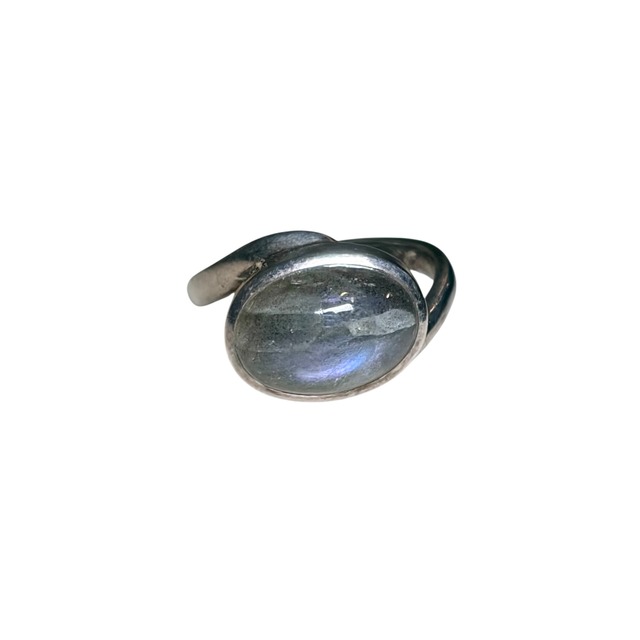 vintage labradorite silver ring