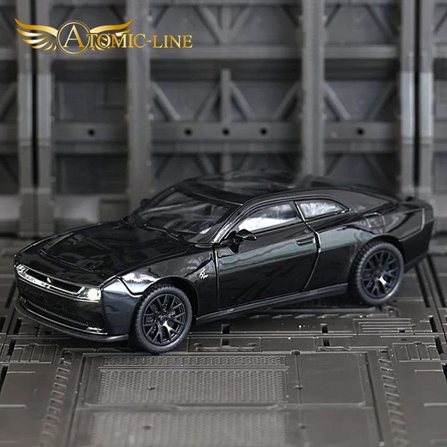 ダッジ CHARGER デイトナ EV  1/32 ミニカー 全3色 ライト点灯 エンジンサウンド 合金モデル 模型 ジオラマ