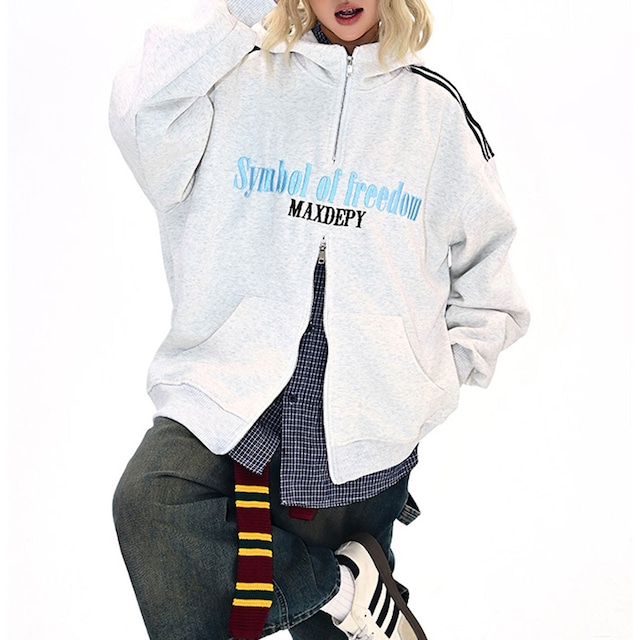 トラックスタイルロゴジップスウェット 2col R01121