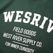 WESRIV FIELD GOODS TEE / GREEN — ADULT