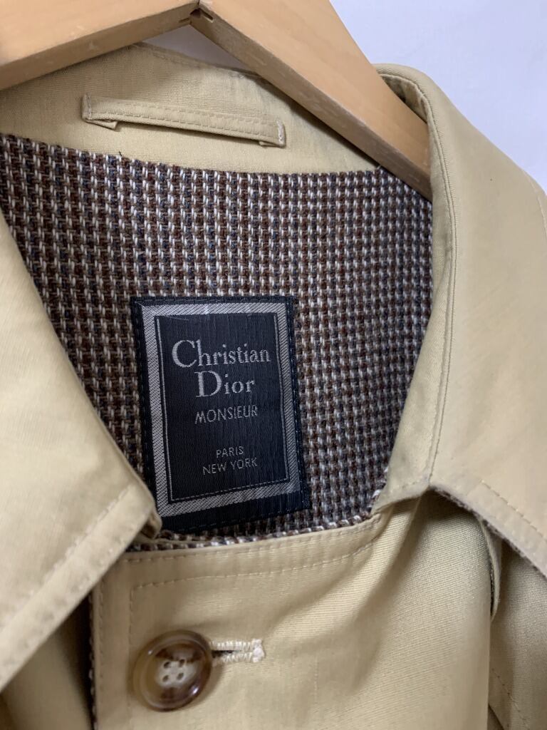 1980's Design Single Trench Coat "Christian Dior"