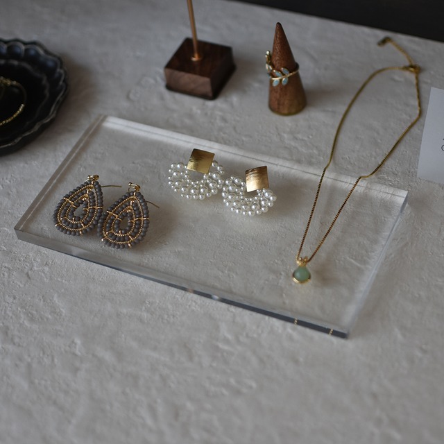 アクリル板 透明 10×20㎝ アクセサリーディスプレイ 1個