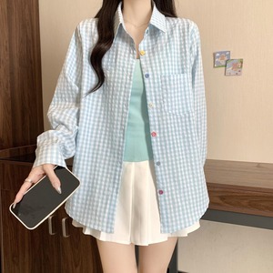 レディース シャツ 長袖 角襟 ポケット 前開き ボタン 大人可愛い シンプル カジュアル おしゃれ ガーリー 主役級 存在感 ラブリー ベーシック ギンガムチェック 春 夏 秋 ロングシーズン ママ カップル 10代 20代 30代 40代 デート お出かけ お泊まり リゾート 旅行 公園 女子会 休日 ショッピング カフェ 楽ちん プレゼント 普段使い 着回し モテ 清楚 定番 M L XL 2XL 3XL 4XL 大きいサイズ 青色 黒 黄色 緑 大人カラー 春カラー