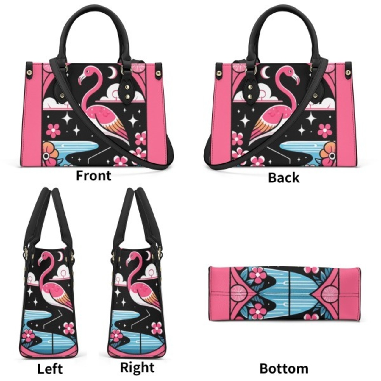 Luxury Women PU Handbag With Shoulder Strap 4341