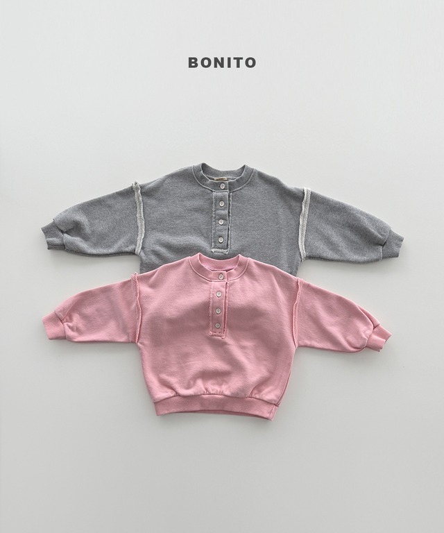 flat-faced sweatshirt【BONITO】※9月中旬発送予定