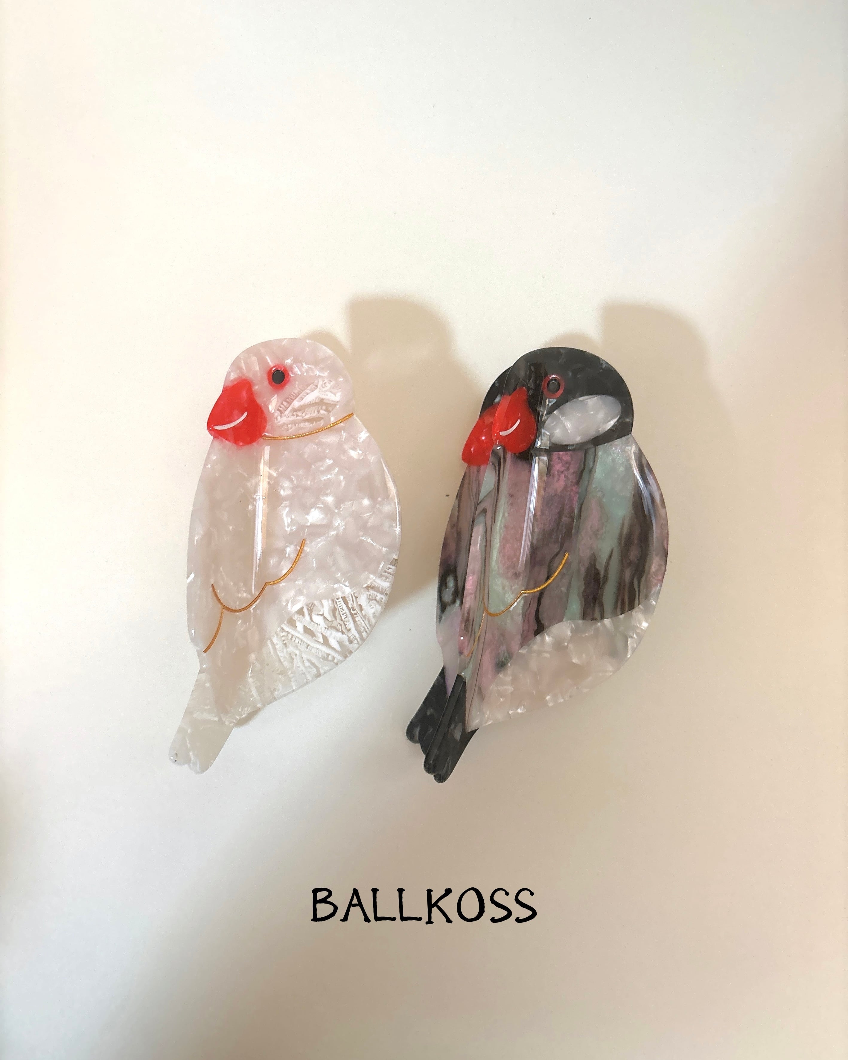 文鳥 ヘアクリップ | 動物や生き物のヘアアクセサリー屋さん【バルコス