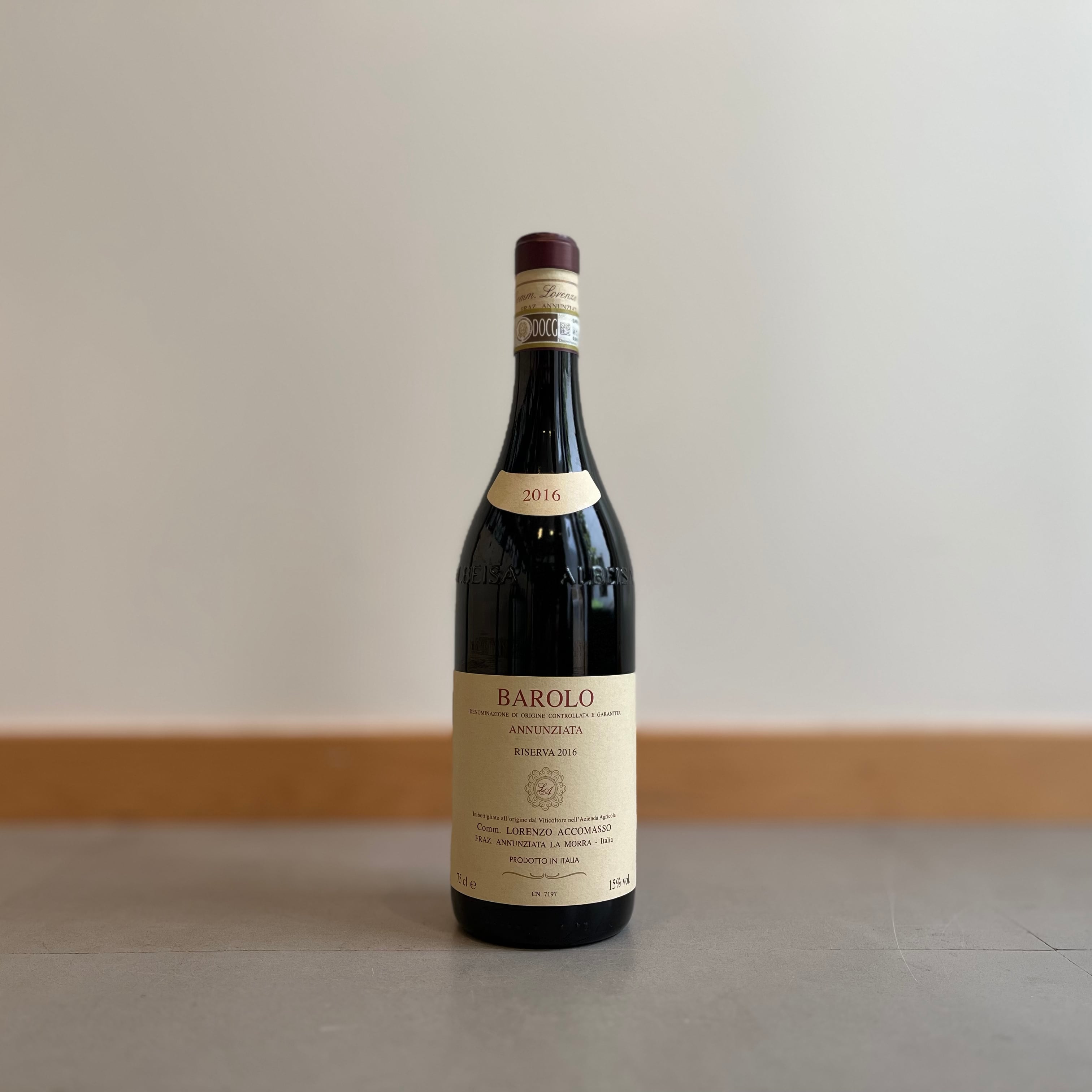 2016 Barolo Annunziata Riserva／Accomasso（ バローロ アンヌンツィ 