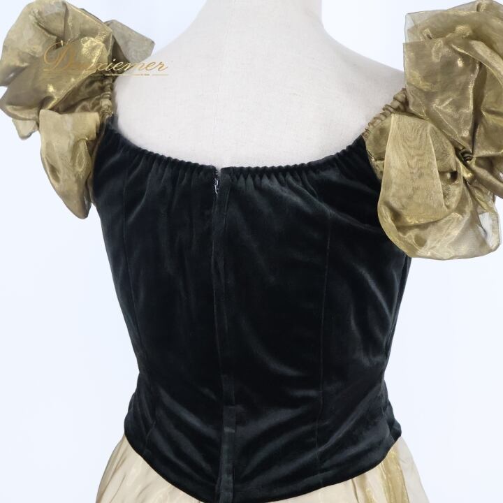 フラダンス 衣装 ワンピース ドレス ゴールド系 アロハスタンダード