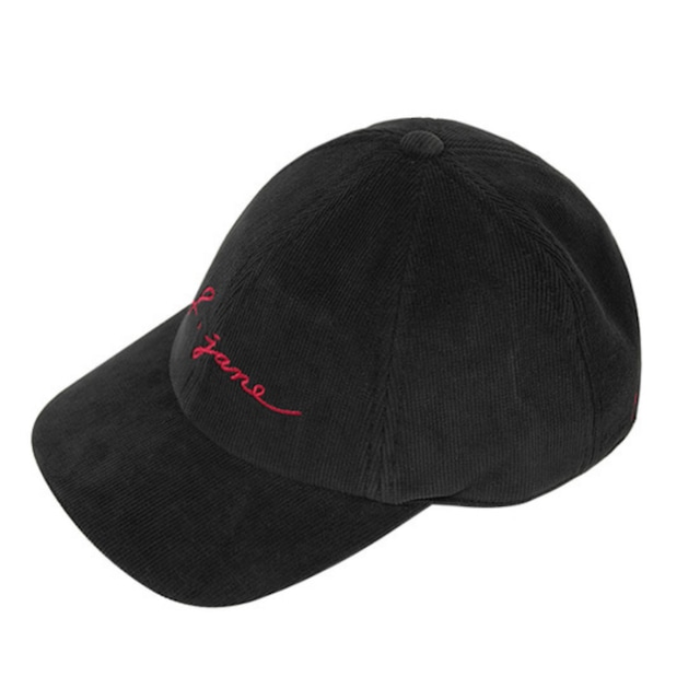Corduroy ballcap (Black)