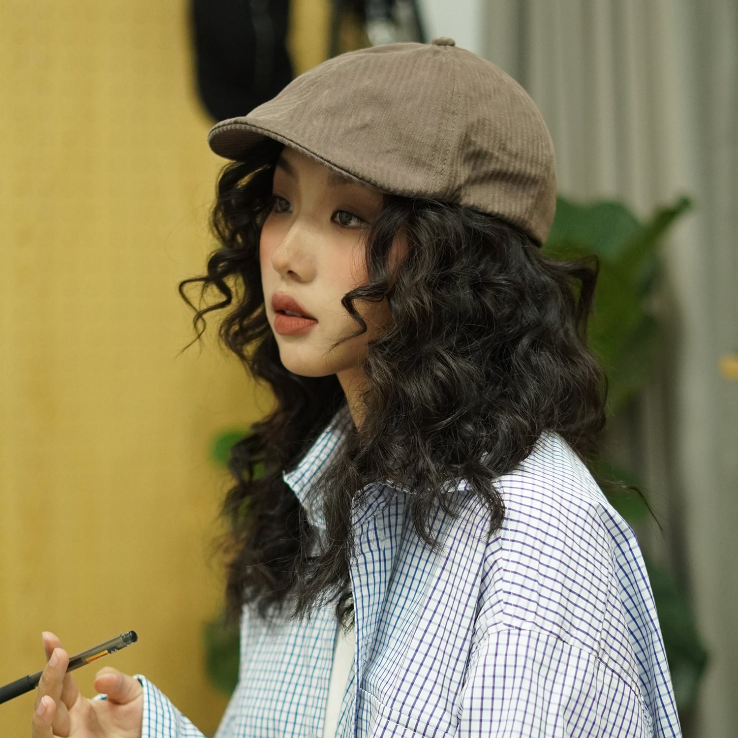 Tumulus: 【THE HOBOO】 ese レトロ 巾着 風合い 病棟 帽子 レディース サマー ベレー帽 メンズ デザインセンス ペインターハット 夏物 ベレット ヘアアクセサリー Tum57205429992