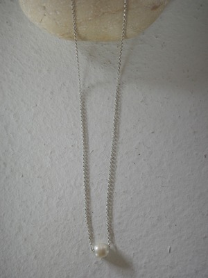 <vintage silver925>freshwaterpearl necklace