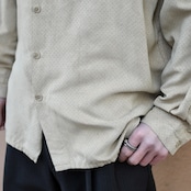 hole design fake suede shirt