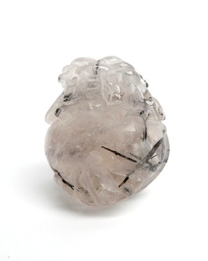 Black Tourmaline Quartz ブラックトルマリン クォーツ ⭓ 丹念 ⭔ ORIGINAL 龍亀