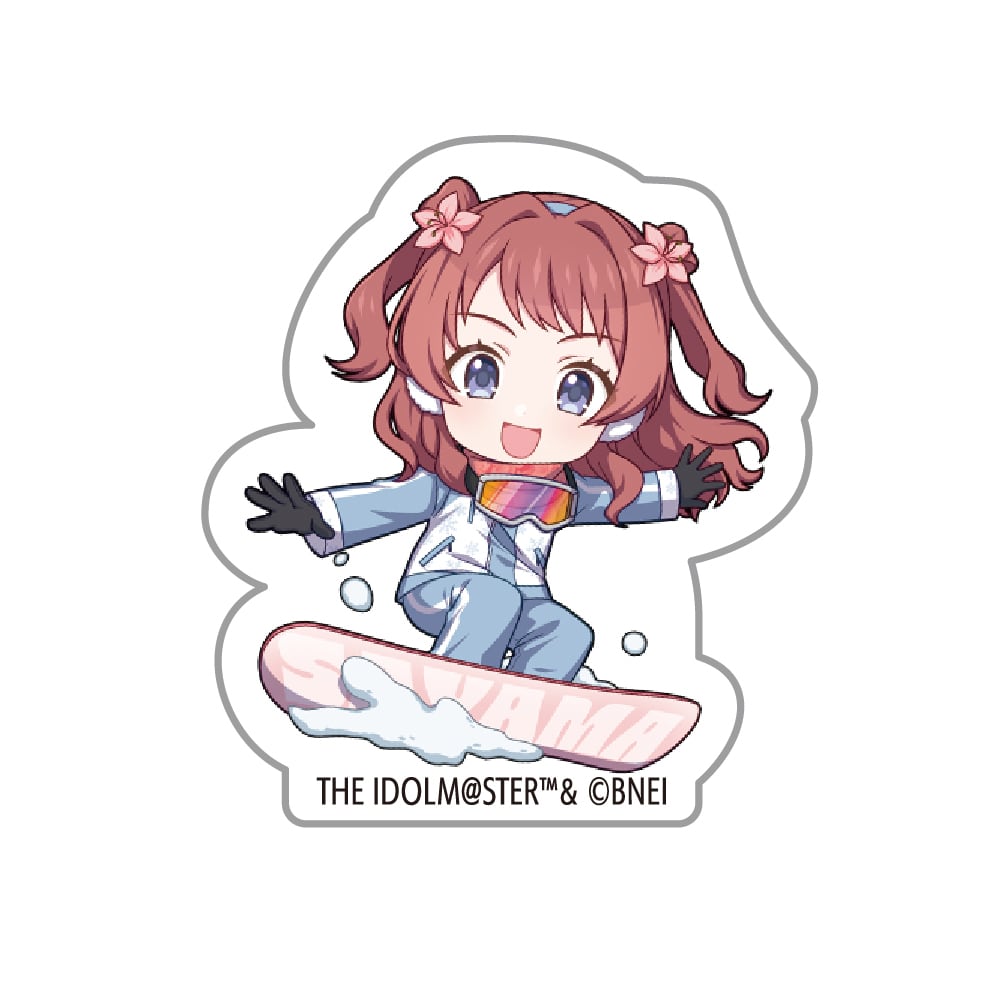 学園アイドルマスター ミニキャラマットアクリルブロック_花海咲季