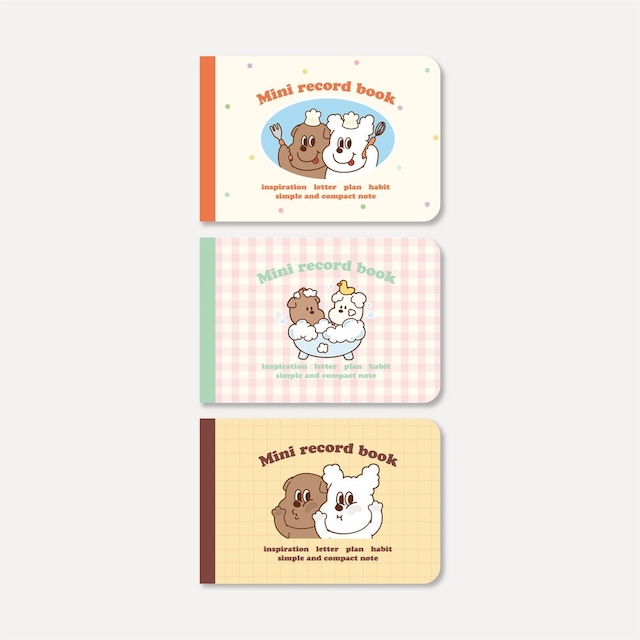 [1107] ミニ record book（全3種）