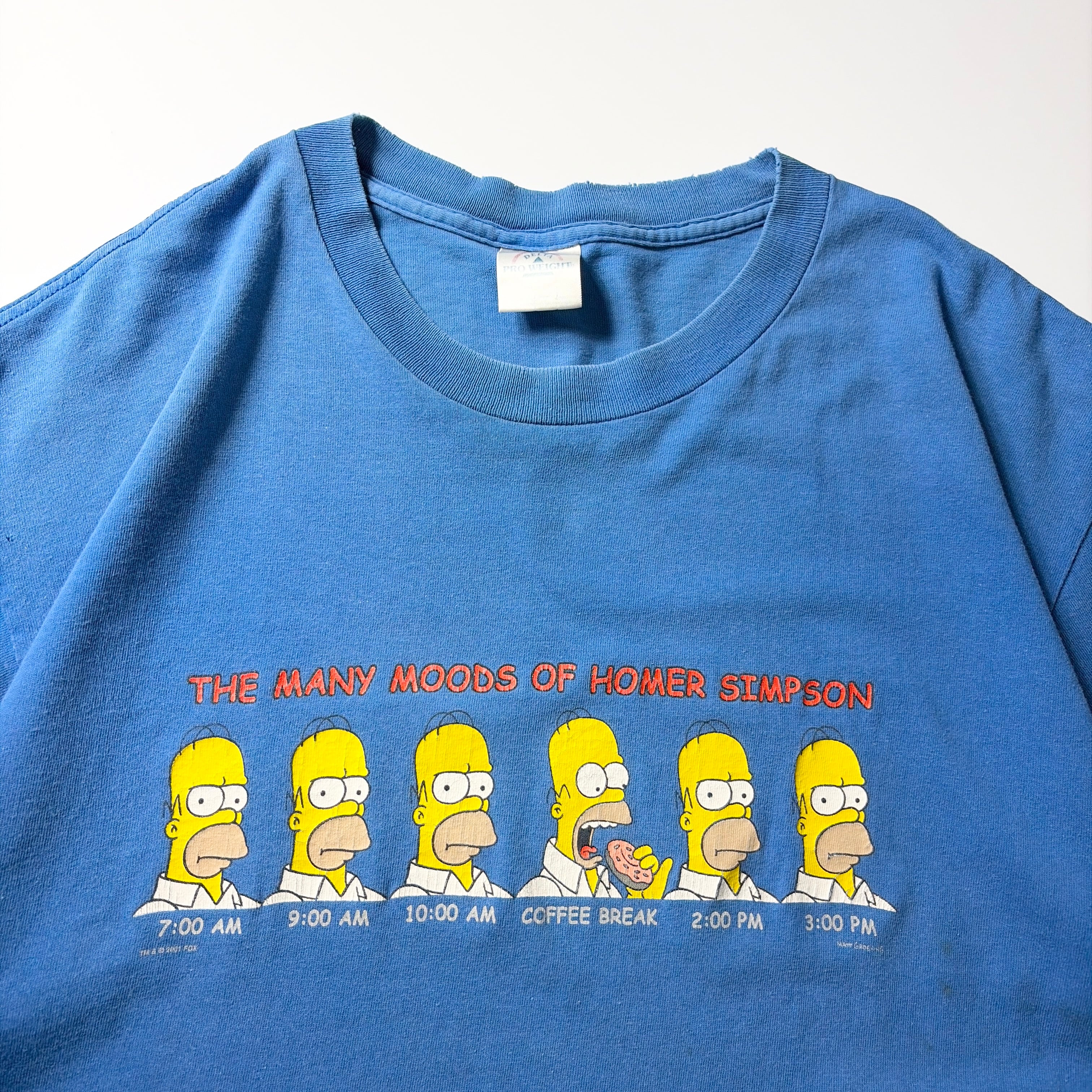 00s Homer Simpson Mood Chart Graphic Tee