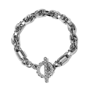 316L Mantel Flat Link Chain Bracelet