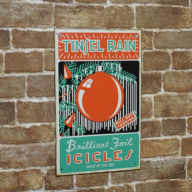 クリスマスオーナメント（TINSEL RAIN）ビンテージ加工 アメリカン