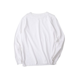 シンプルホワイト長袖T 　F0029
