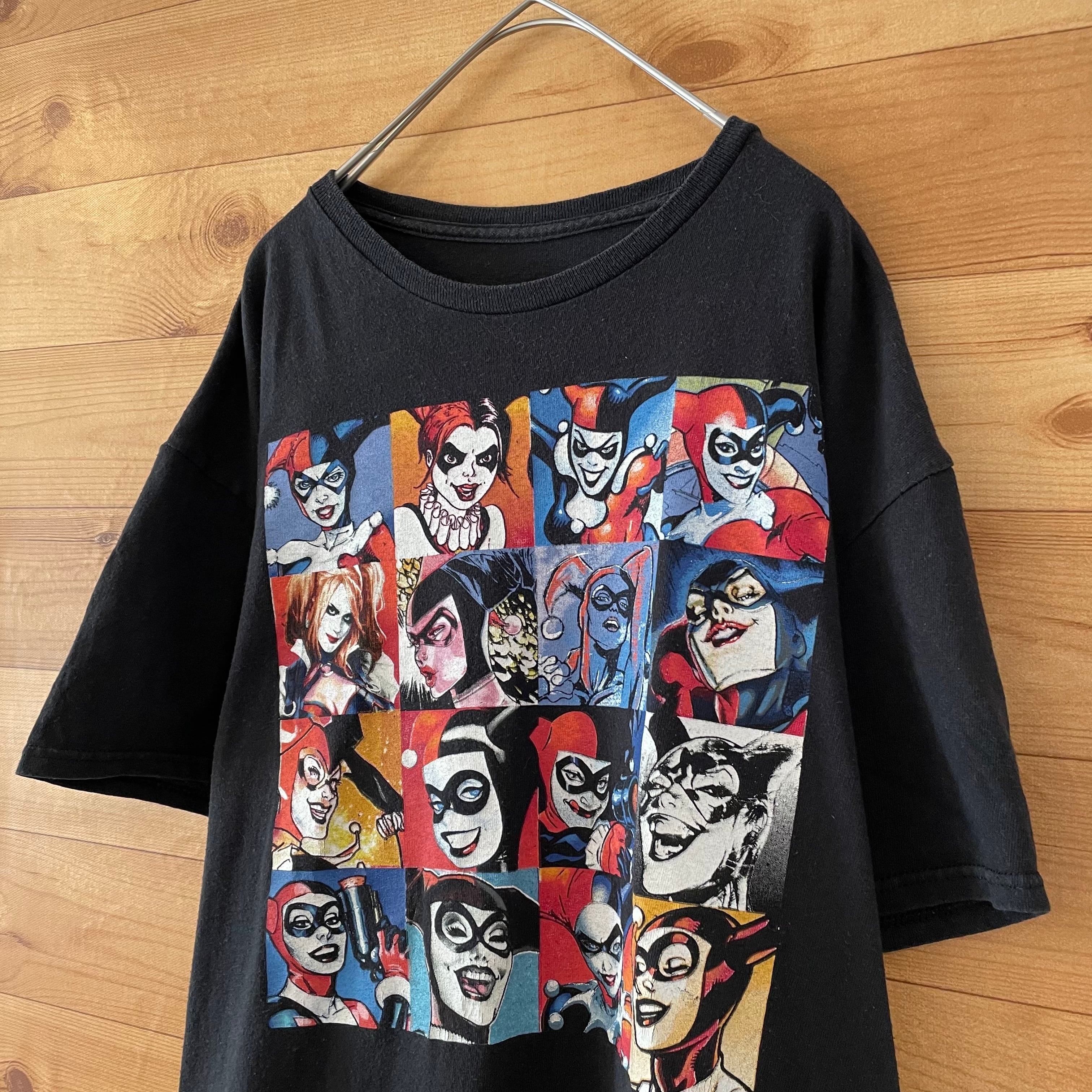 DC COMIC】ハーレイ・クイン プリント Tシャツ 黒ボディ アメコミ