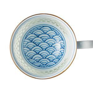 波佐見焼 水晶彫青海波 珈琲碗皿 | TAKEHANA
