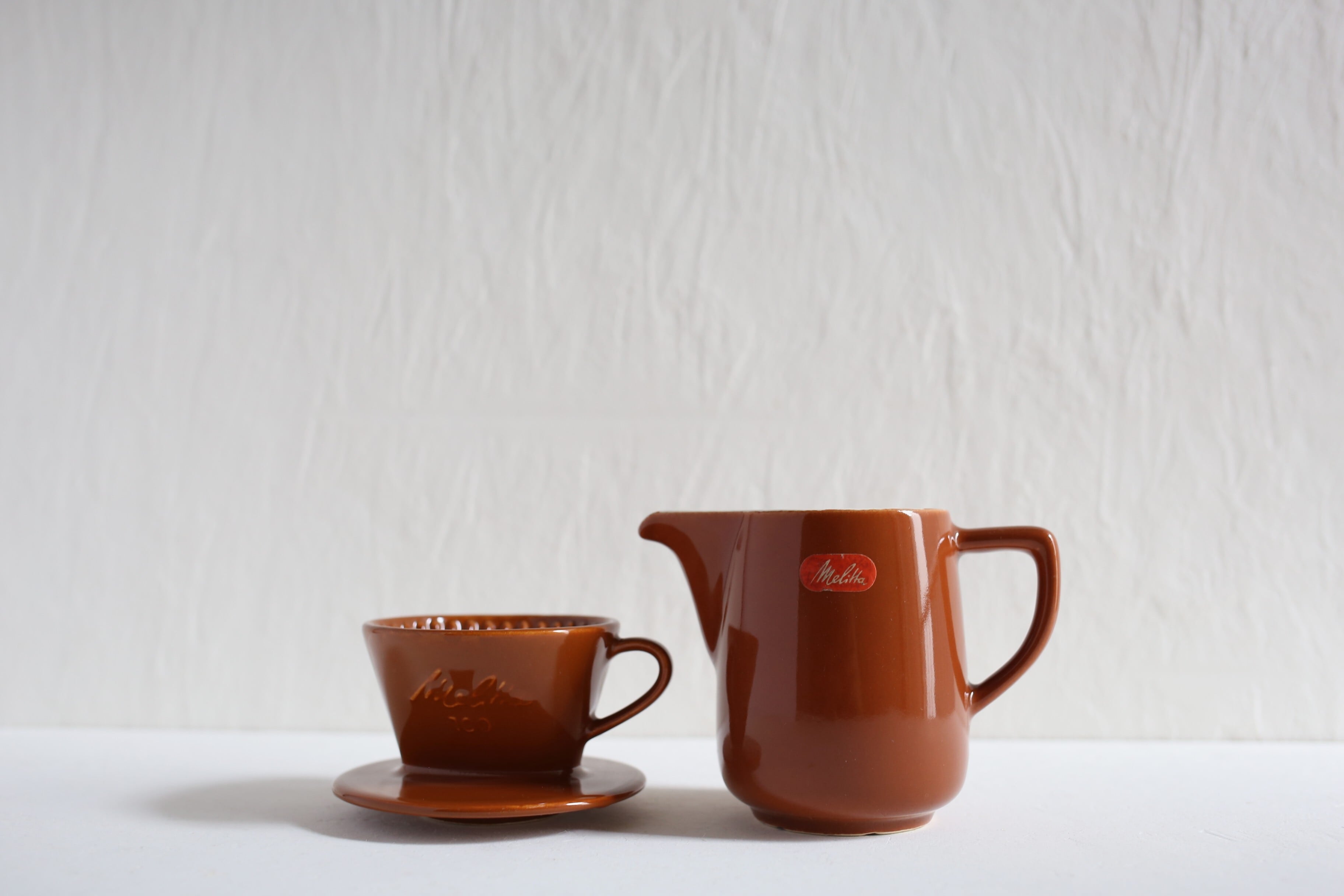 ドイツ ヴィンテージ Melitta メリタ 陶器 ポット＆ドリッパー セット