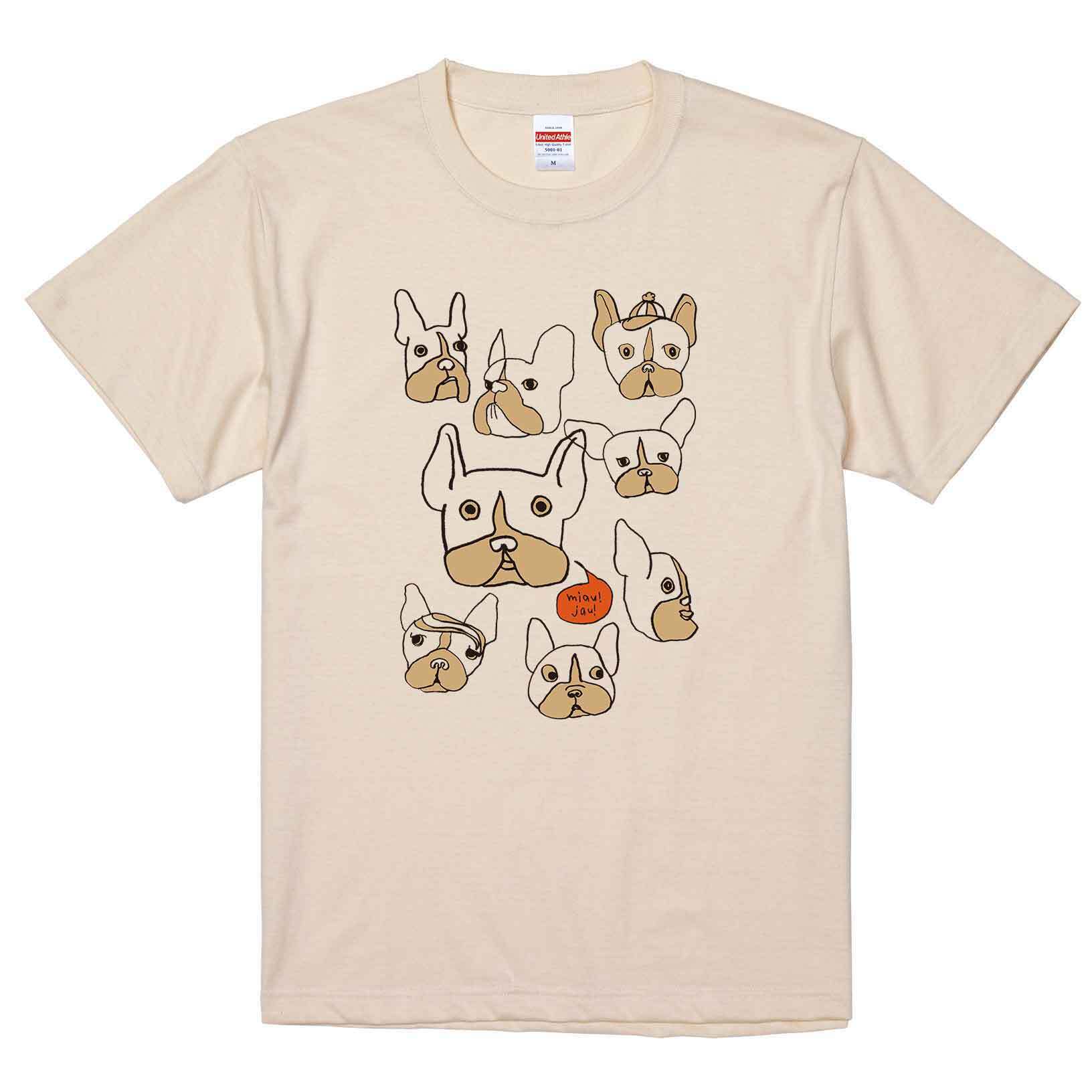 frenchbull / Tシャツ / miau!jau! /  -WHITE / NATURAL /  LIGHTBLUE /PINK-