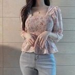 Floral Print Chiffon Blouse