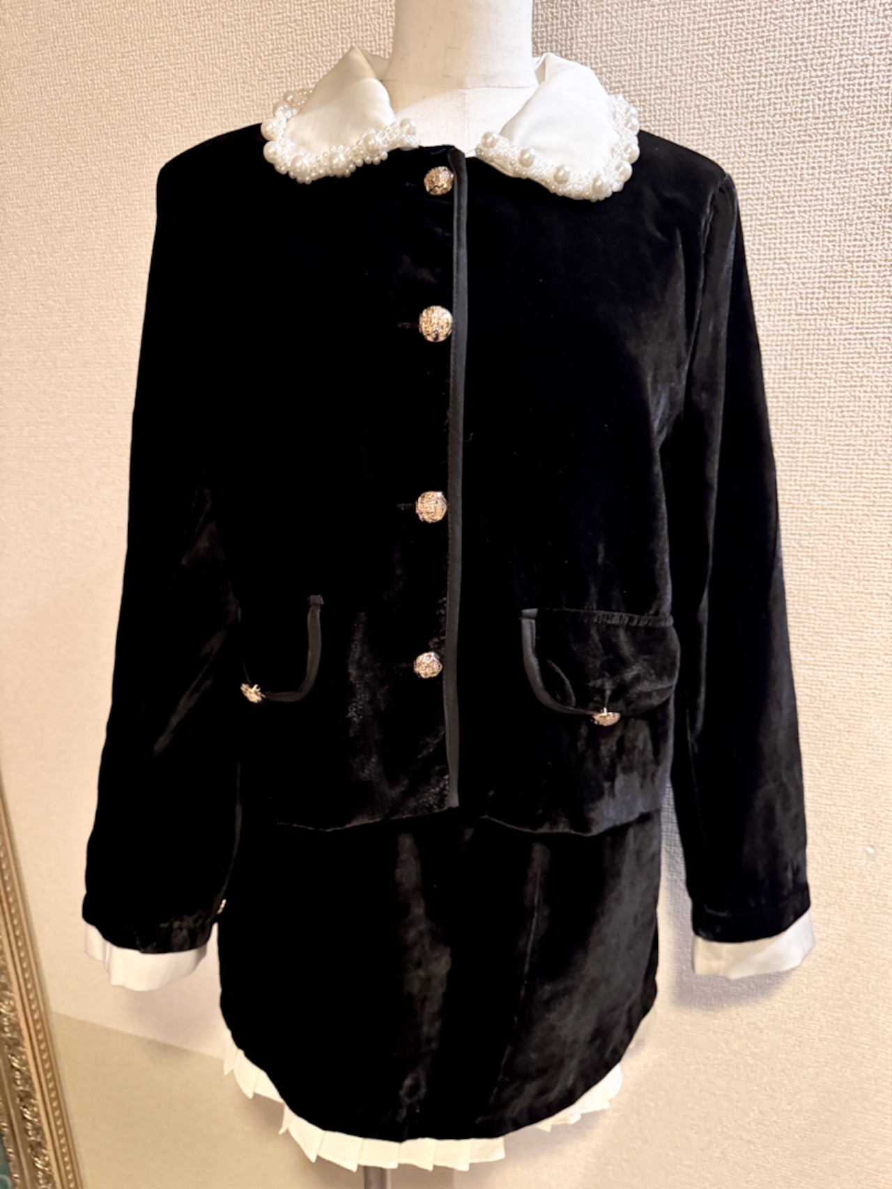 ベロアパールセットアップ LK1775