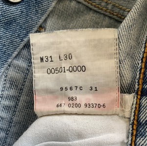 M-264  リーバイス501 レギュラー古着2000年MEXICO製  W76cm 股下67cm