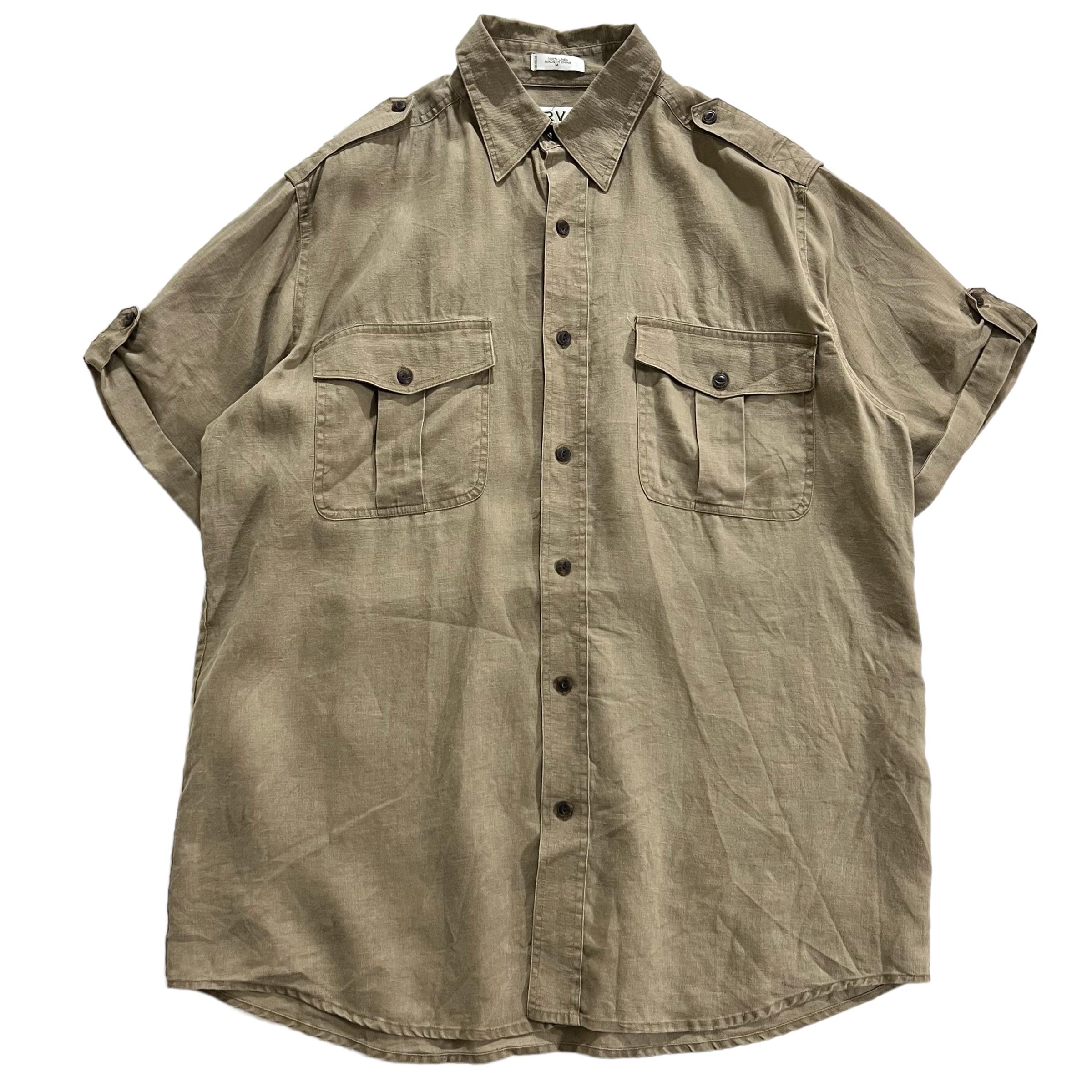90s ORVIS リネン サファリシャツ ビンテージ オービス | Këvin Used 90s ORVIS リネン サファリシャツ ビンテージ オービス | Këvin Used